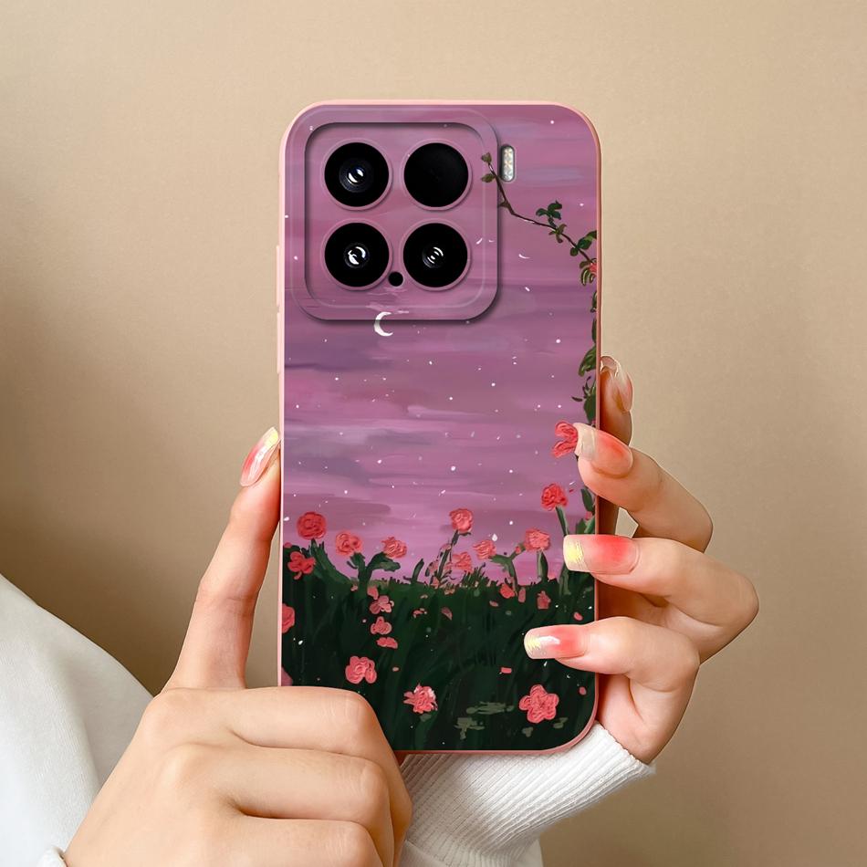 For Xiaomi 15 Pro Case For Xiaomi 14 Pro Phone Cases Various Style Soft Liquid Silicone Mi15 Mi14 Back Cover Anti Drop Bumper