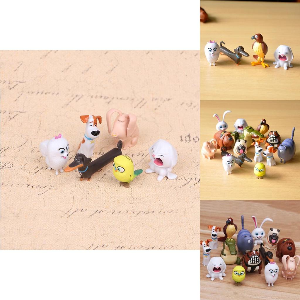 Collectible The Secret Life Of Pets Max Snowball Duke Chloe Gidget Action Figures 14 Pcs