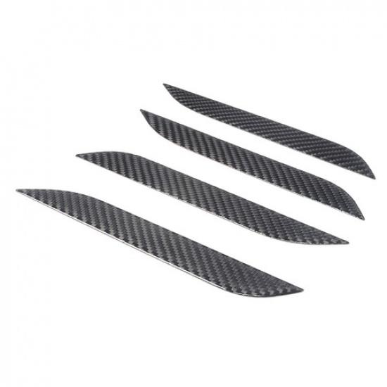 Soft Carbon Fiber Exterior Door Handle Trim Sticker For Tesla Model S +