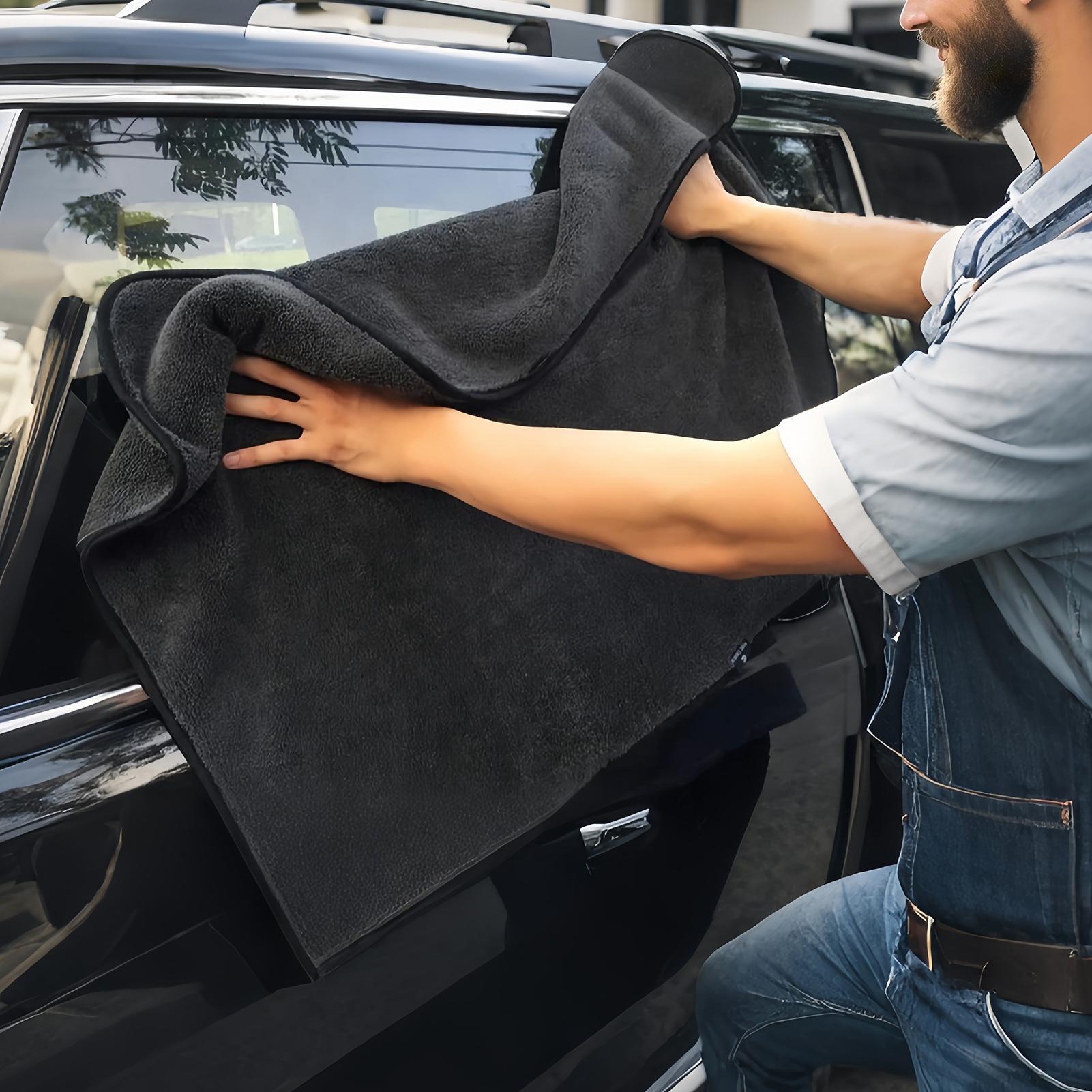 

Microfiber Car Drying Towels Super Absorbent Lint-free Rags Professional Microfiber Drying Towels For Car Detailing For Windows чёрный