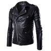 Fashion Men's Autumn Winter Casual Leather Zipper Long Sleeve Jacket Coat Tops
