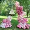 Pink White Macaron Balloon Garland Arch Kit Wedding Birthday Party Decoration Confetti Latex Balloons For Girls Baby