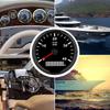 Tachometer, 85mm Pointed 4000RPM Tachometer Gauge Boat Sailboat Diesel Generator Engine/Gasoline Engine (Black with Black Frame)