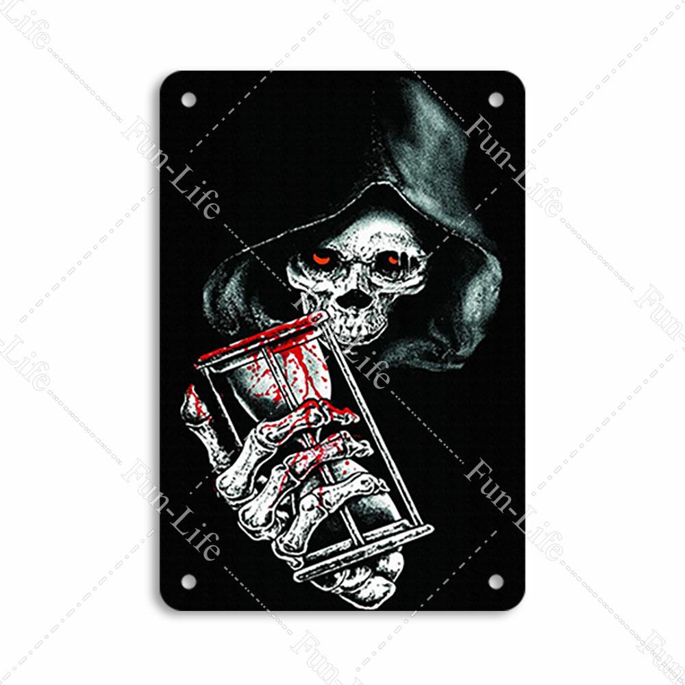 Easter Plaque Metal Tin Signs Shabby Chic Painting Poster Skeleton Vintage Wall Art Sticker Pub Bar Home Casino Decor 20x30 cm