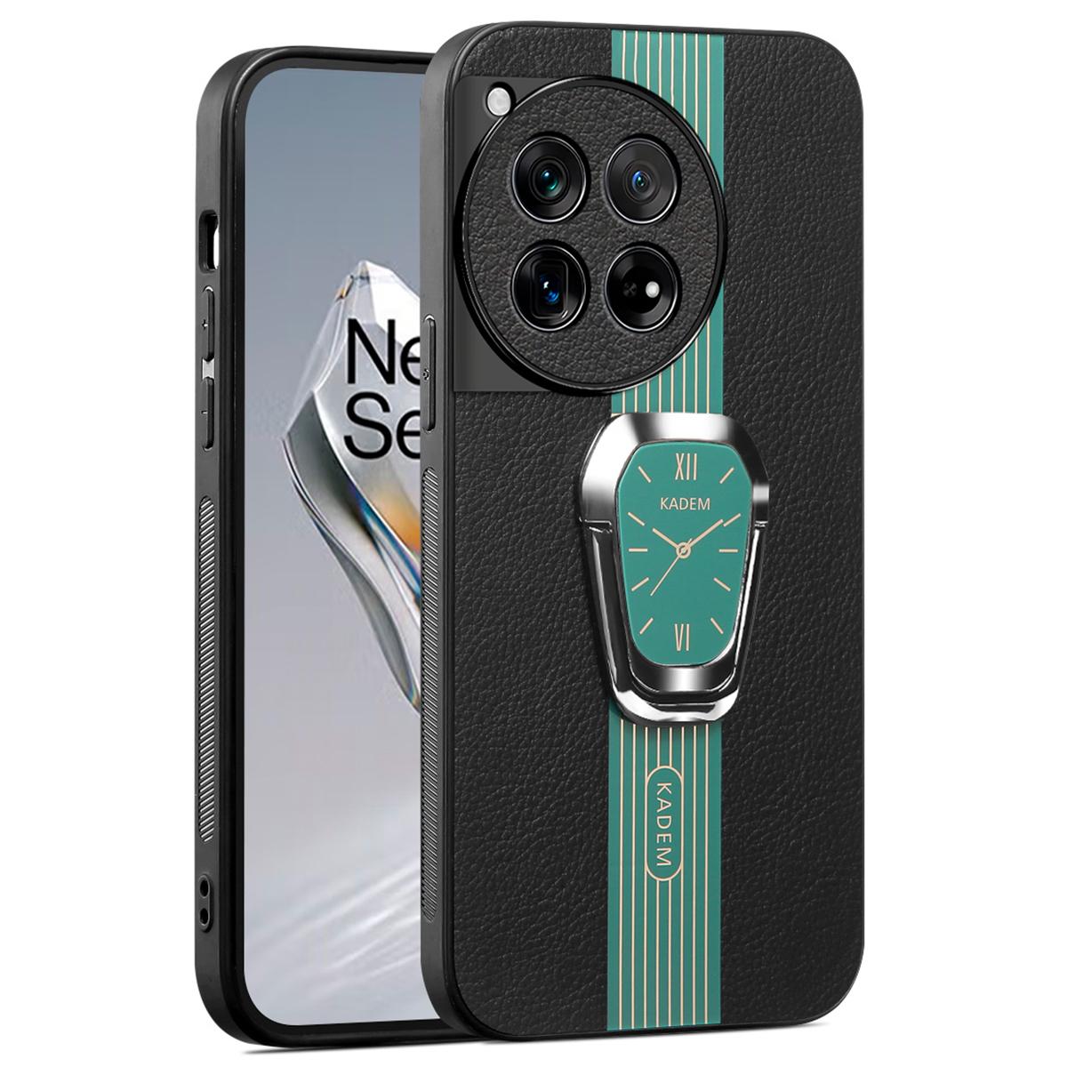 

KADEM Чохол для OnePlus 12R 5G/Ace 3 5G PU+TPU+Акрил Підставка Чохол для мобільного телефону Green