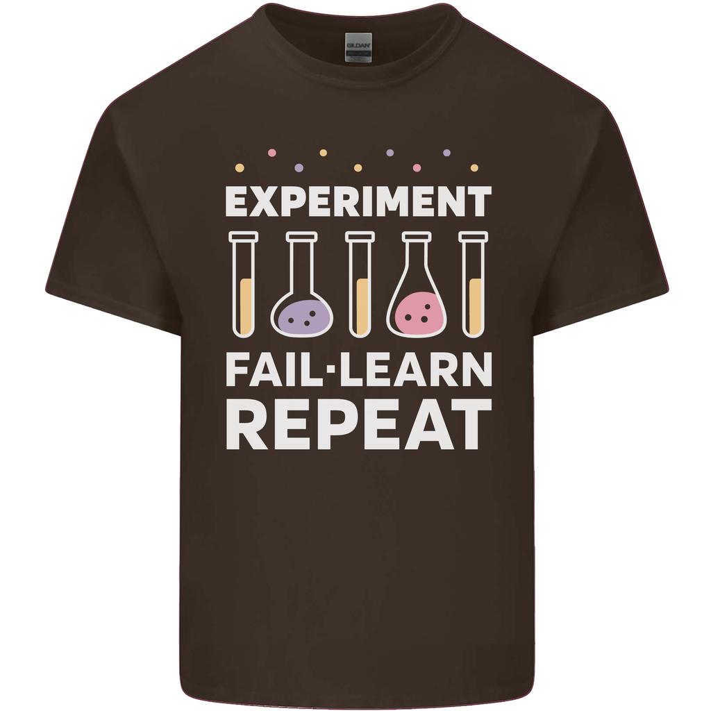 Science ExperiUnisext Fail Repeat Chemistry Geek Unisexs Light Cotton TShirt