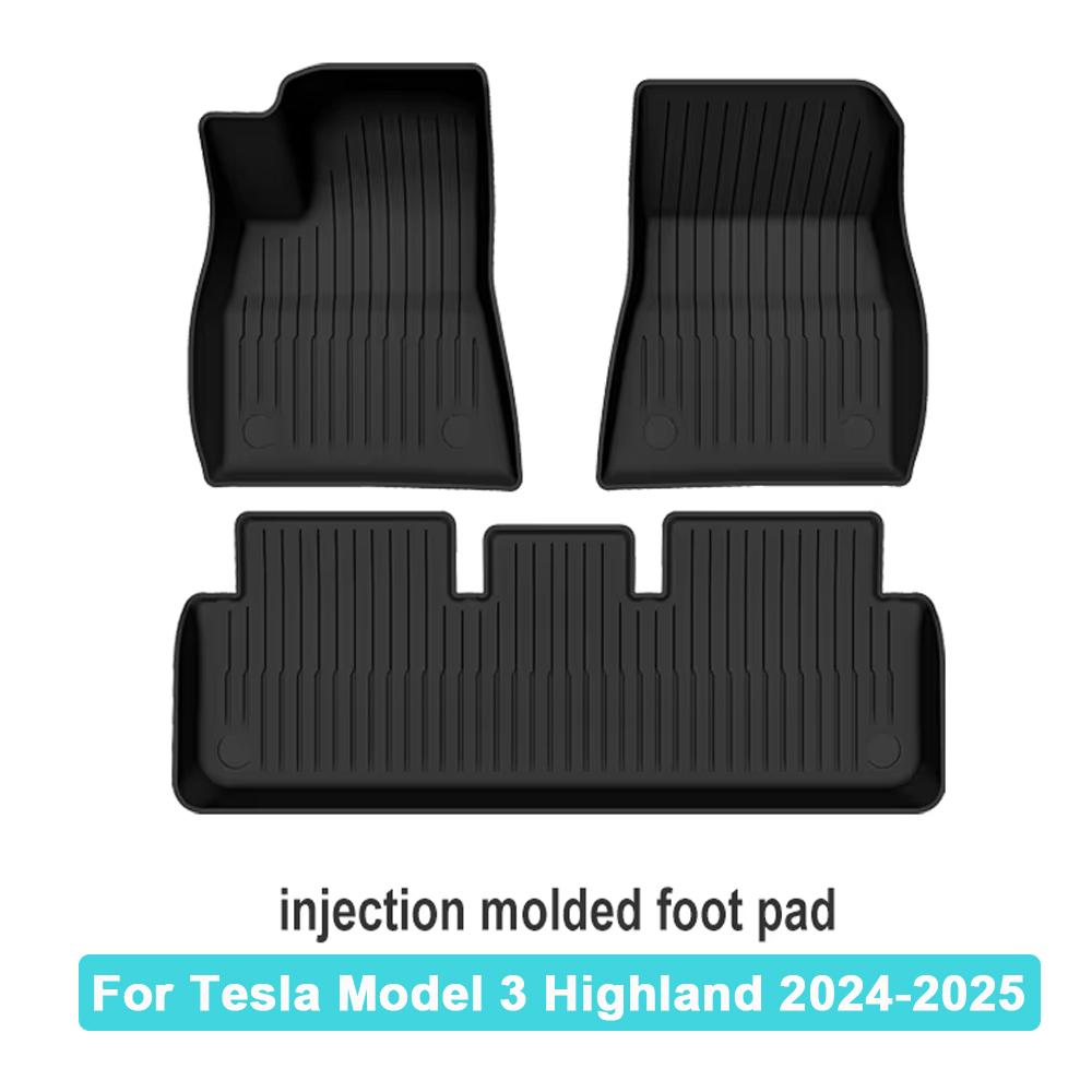 Car Floor Mats Cargo Liner For Tesla Model 3 Highland 2025 Waterproof Anti-slip Trunk Mat TPE Pads Tesla Model 3 2025 Highland