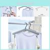 Portable Folding Travel Hanger Durable Plastic Clothes Dryer Rack Gray White