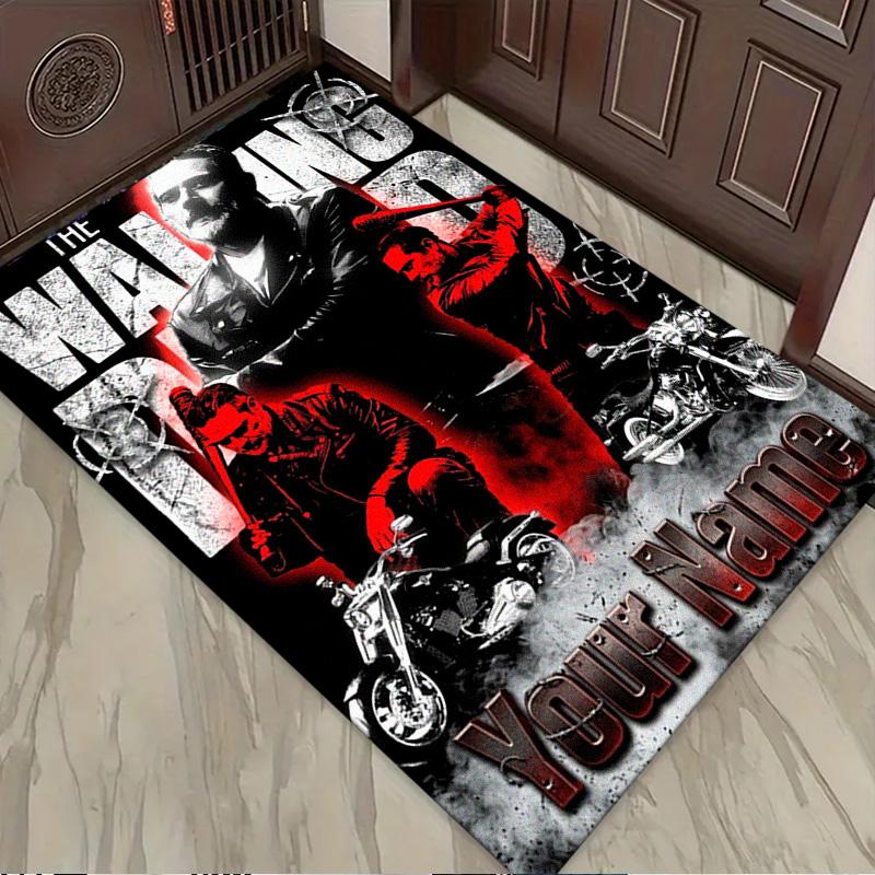Name Custom Negan The Walking Dead Carpet Rug for Living Room Bedroom Home Sofa Decoration,Kids Play Non-slip Floor Mat