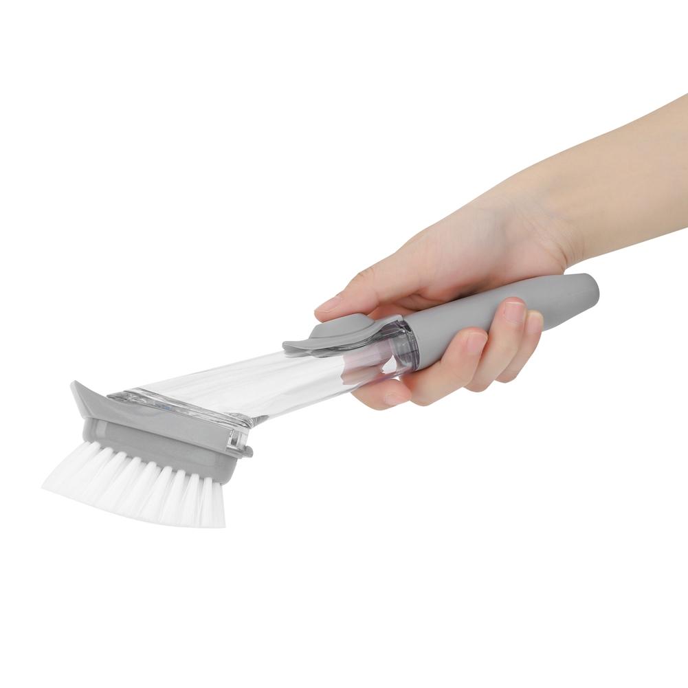 Long Handle Liquid Dispensing Kitchen Dish Cleaning Brush Tool for Pot Dishes Sink Cleaning