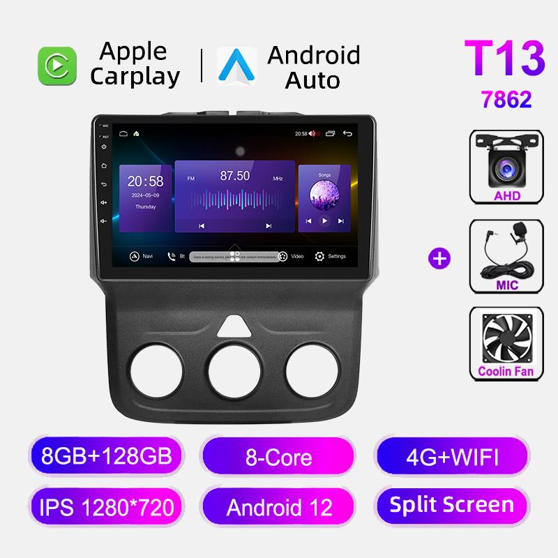 9"  Touch Screen Android Radio For Dodge Ram 1500 2500 3500 (2013-2019) HeadUnit Stereo GPS Navigation Wireless Carplay WiFi 4G