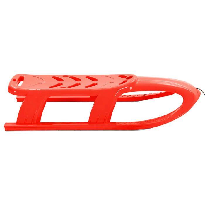 VidaXL Traîneau pour Enfants Luge Glisseur de Neige Ensemble de Jouet d'Extérieur Tout-petit Corde de Traction Rouge 93719