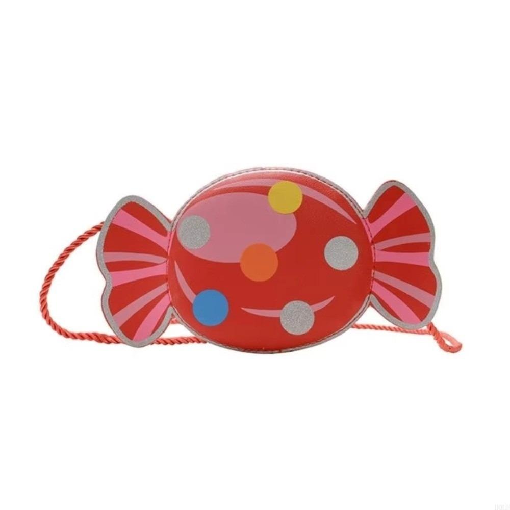

Fashion Yellow Candy Shaped Purse for Girls Mini PU Leather Small Shoulder Bags Cute Coin Purse for Everyday Essential красный