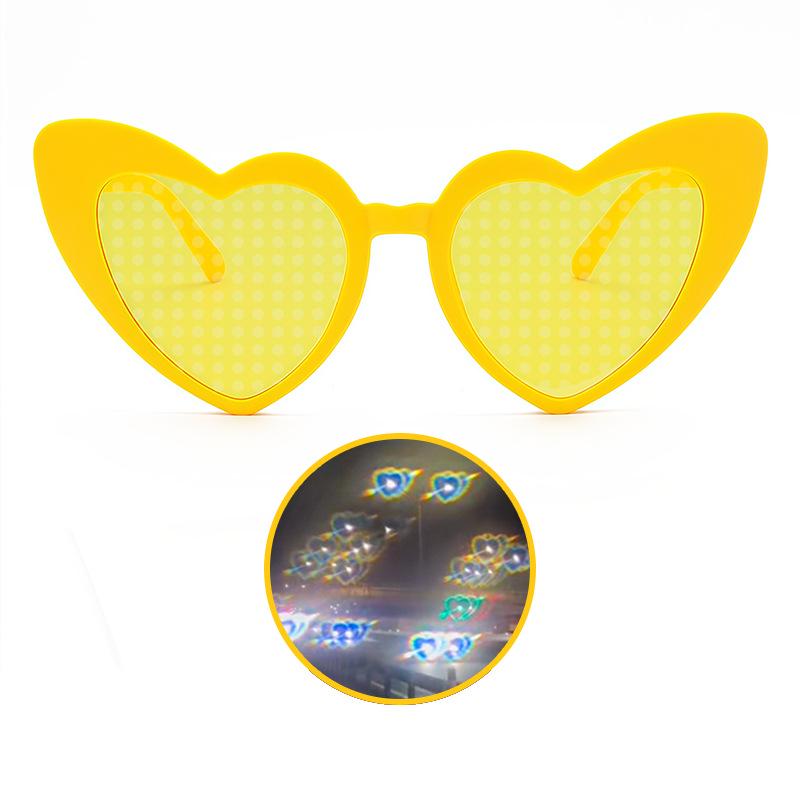 Heart Effect Night Glasses - Trendy Douyin Style Romantic Sunglasses for Women