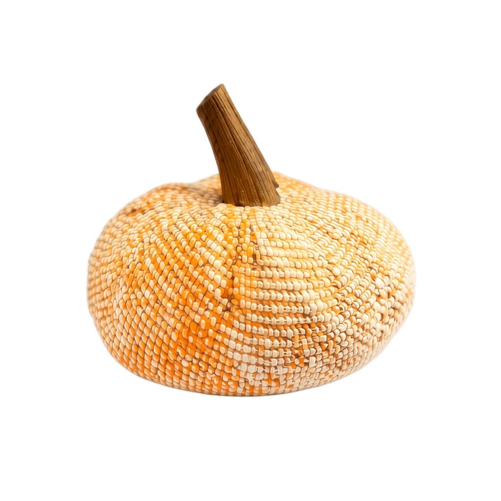 Woven Pumpkin Halloween Decoration Fall Ornament for Home Table Centerpiece