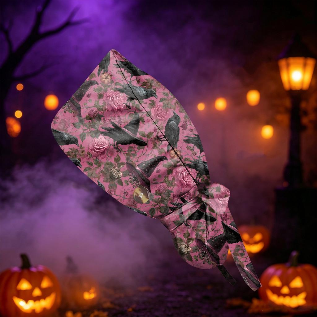 Women's Halloween Printed Ponytail for Work Shower Hair Wrap