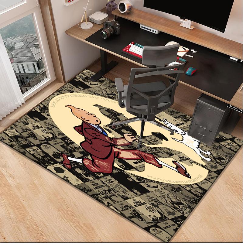 Adventure In The City Office Rug Chair Mat, Game Carpet, Suitable for Front Door, Bedroom, Living Room, Desk, Holiday Gift