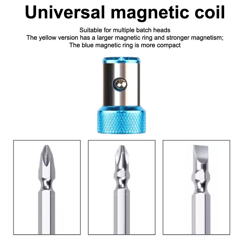 Universal 1 Pcs Magnetic Ring Alloy Magnetic Ring Screwdriver Bits Anti-Corrosion Strong Magnetizer Drill Bit Magnetic Ring