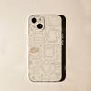 Coffee Latte Ice Brown For iPhone 17,16,15,14,13,12,11 Pro,Max,Plus,X,XS,XR,SE4,E Mini Transparent Print Phone Case