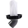 BAAJ-IBC Ton Pail Accessories Ton Pail Plastic With Filter Ton Pail Cover DN150 Black DN150-165MM 45 Degree