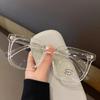 Simple Large Frame Blue Light Filteringweight Glasses Unisex Fashionable Square Black Transparent Eyeglasses Timeless Optical Spectacle Eyewear