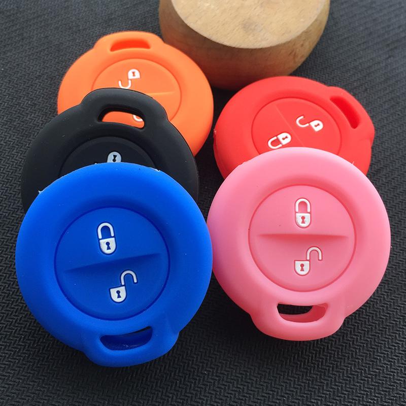 Silicone car Key Fob Cover case set For Mitsubishi Colt Warior Carisma Spacestar 2 button Remote Key Case