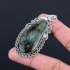 Sterling Silver Labradorite Stone Bezel Engagement Sister Unique Pendant Jewelry