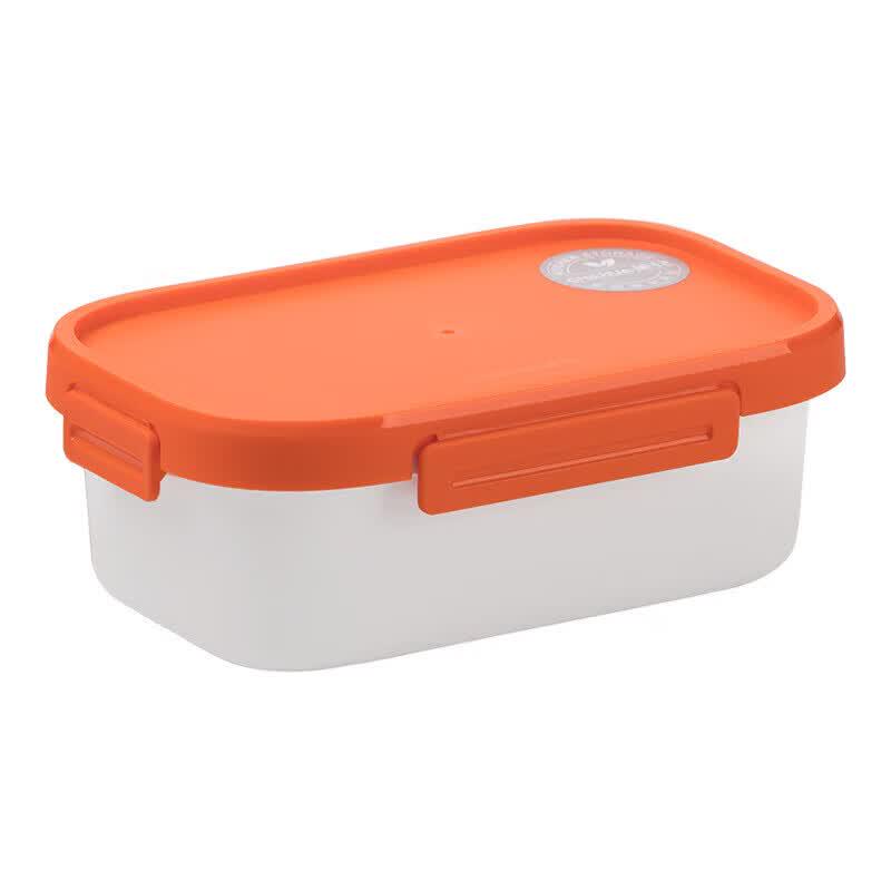 CHAHUA Plastic Divided Bento Lunch Box 18.4 x 11.8 x 6.6 cm