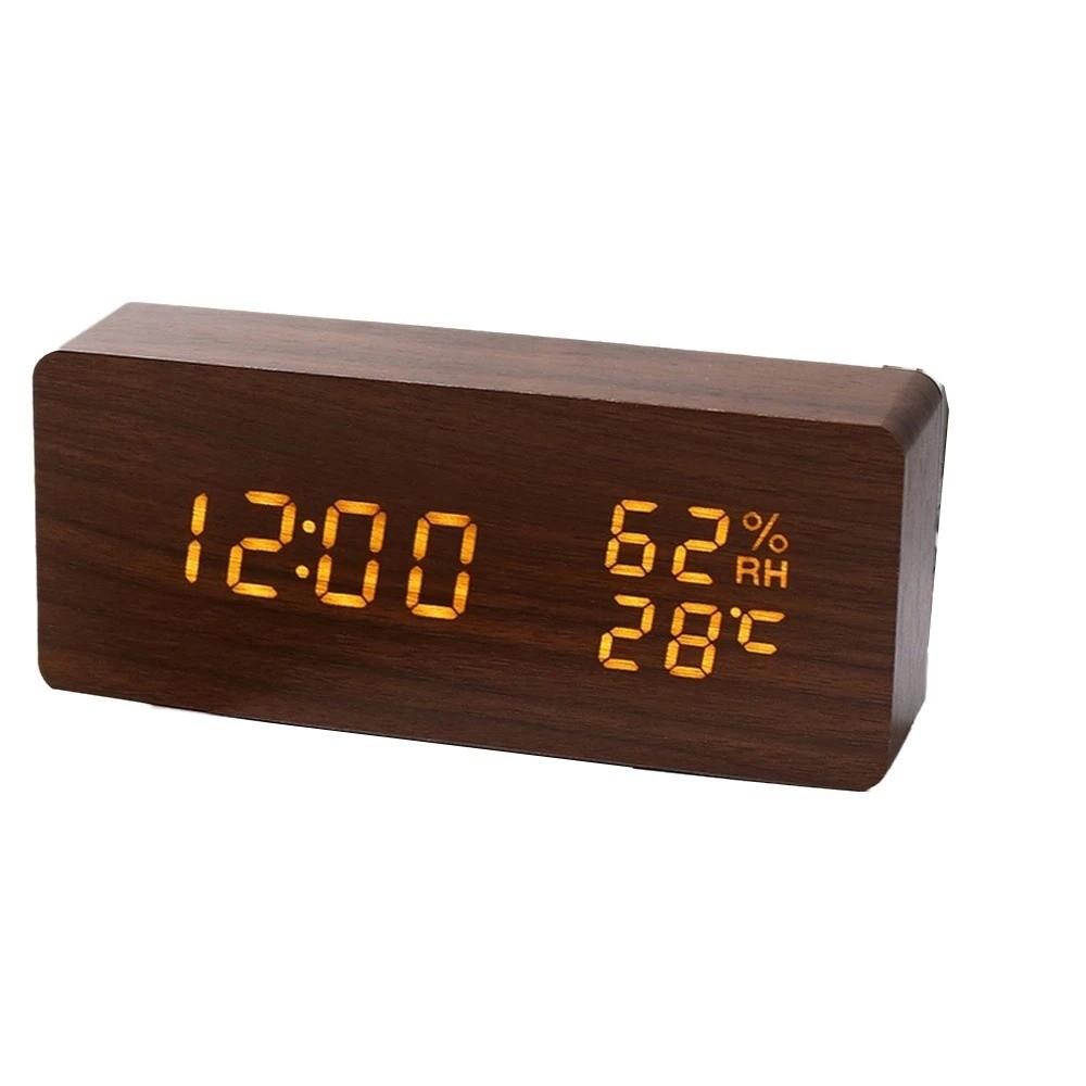 Reminder Digital Alarm Clock Large Display Table Clock LED Digital Clock Temperature Display