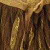 AMERI UNDRESSED Leaf Pattern Long length Pleated skirt Brown Back zip Women Used