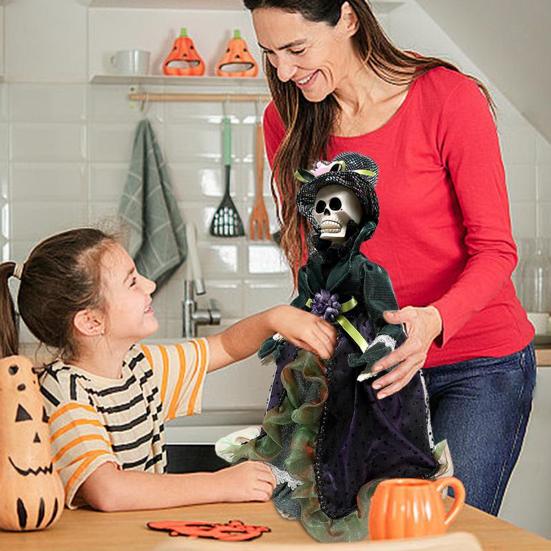 Scary Doll Halloween Horror Doll Decorative Ghost Figurine Desktop Decoration House Studio Home Ornaments For Boys Girls