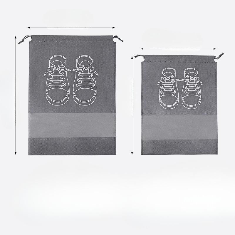 Shoe Storage Bag, Non-woven Fabric Bundle Storage, Dust-proof and Environmentally Friendly Bag, Drawstring Shoe Bag