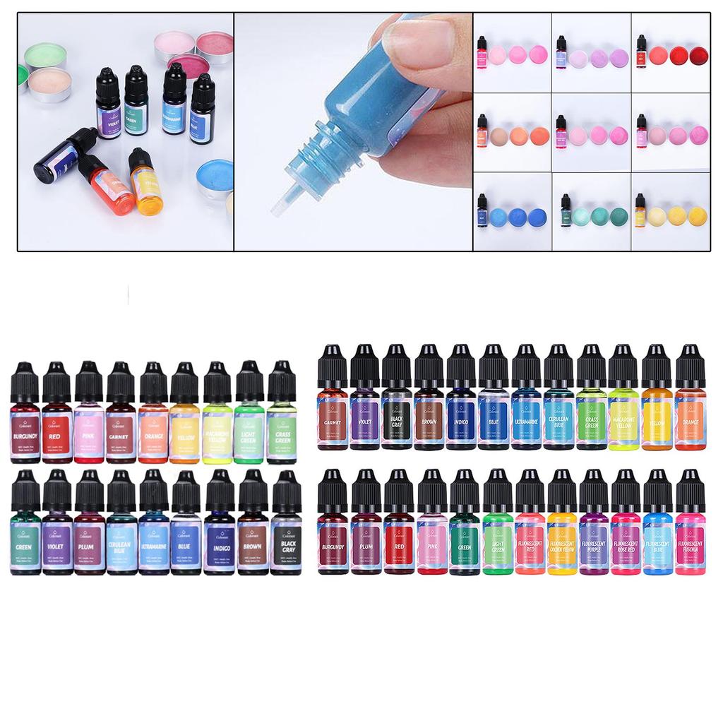 Candle Dye Soap Coloring Dye Candle Pigment Candle Color Dye 10ml for Epoxy Resin Palm Wax Soy Candle Soy Wax Gel Wax