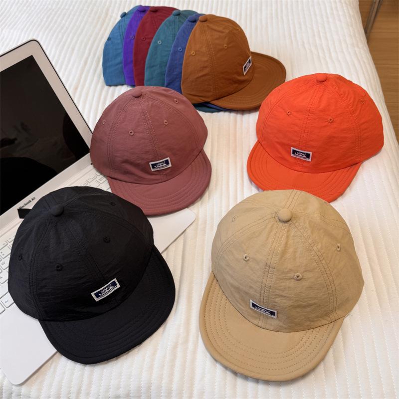 Quick-drying Breathable Short Brim Baseball Cap Men's and Women's Tooling Versatile Soft Top Hip-hop Cap Women's Soft Brim Trendy Hat