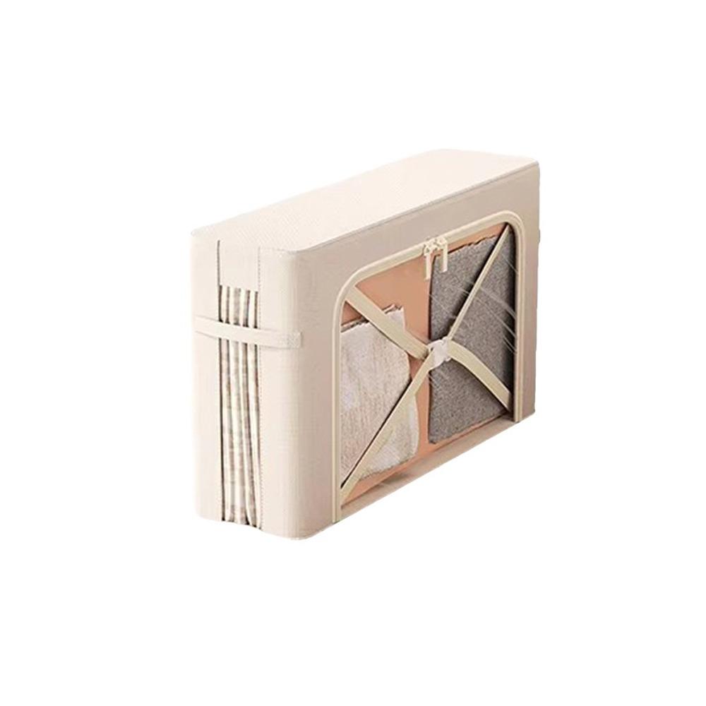 Oxford Fabric Narrow Steel Frame Storage Bins Large Capacity Visible Window Clothes Storage Box Folding Stackable