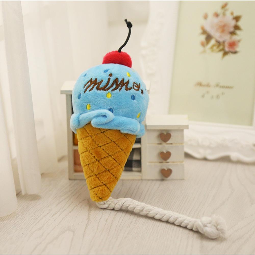

Pet dog toy two-color ice cream cat sound toy pink pet dog dog toy cat toy
