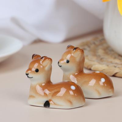 Baguettes en céramique mignonnes en forme de cerf Sika pour un usage quotidien Support à baguettes Porte-baguettes