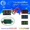 Compact 0.36" Two-Wire Digital Voltmeter: DC 4.5V-30V Display for Motorcycles