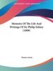 Kniha Memoirs Of The Life And Writings Of Sir Philip Sidney by Thomas Zouch - Paperback