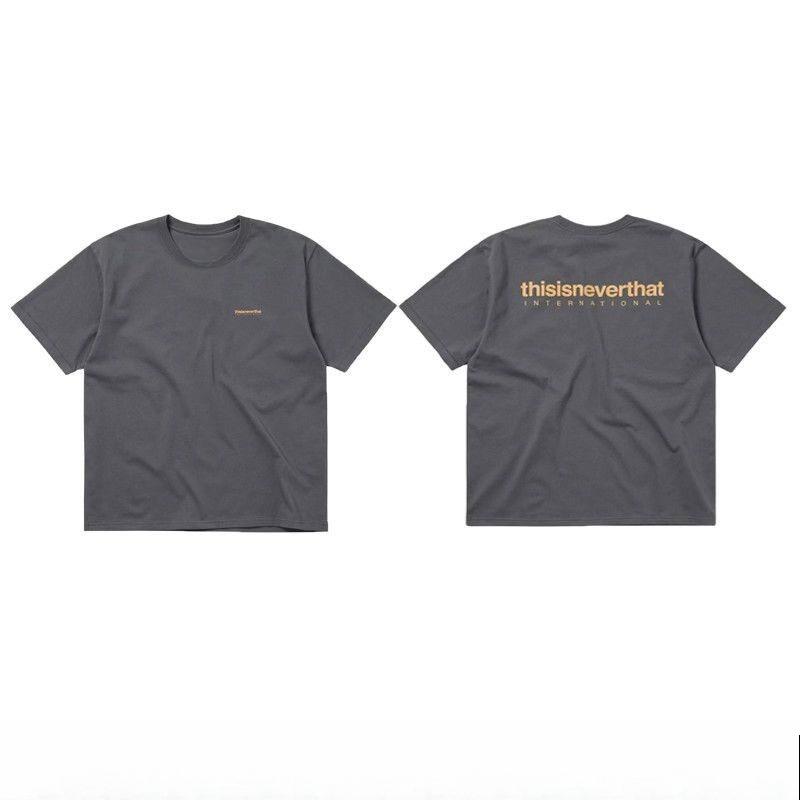 Korean Fashion Brand Thisis Short Neverthat Sleeve TShirt Letter Before And After Print Summer 2026 New Cotton