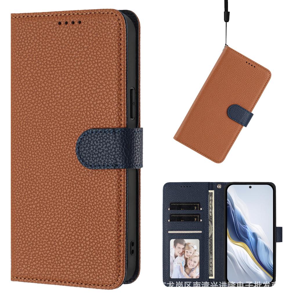 Applicable To Sony Xperia 10 VI Leather Case MOTO G 5G Lychee Pattern Split Magnetic Wallet Protective Case A0