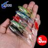 Rubber Fish, Fishing Lure, Artificial Bait, Rubber Bait Set, Trout, Zander and Perch Bait, Jig Heads, Freshwater, Saltwater