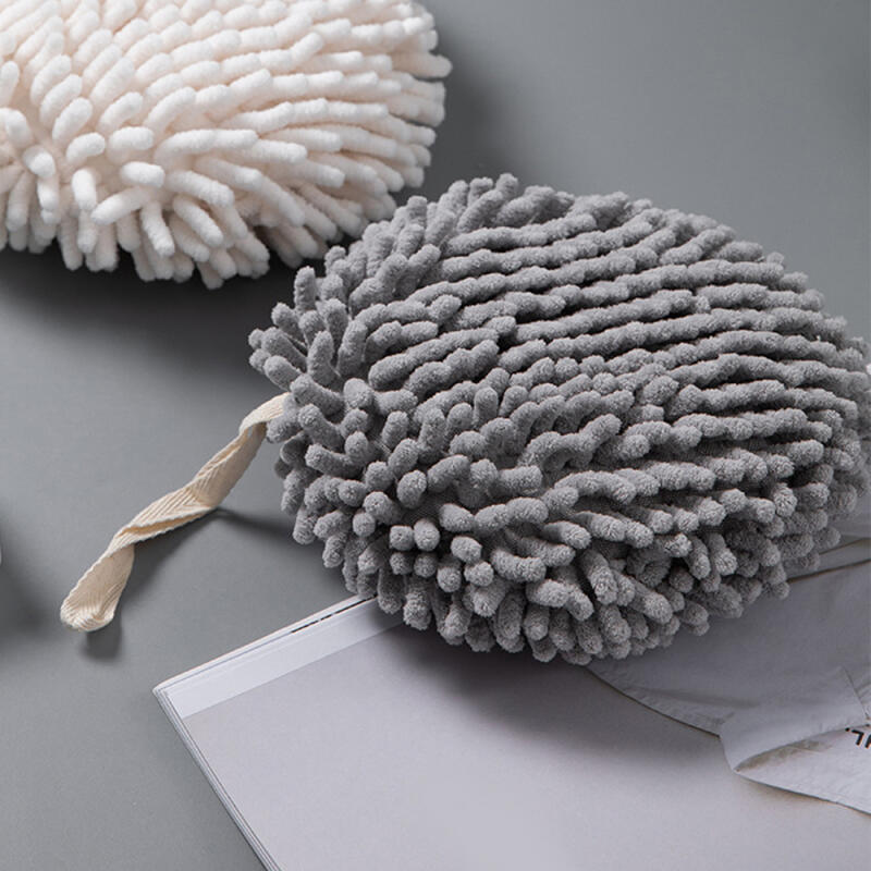 

Microfiber round kitchen towel (gray)