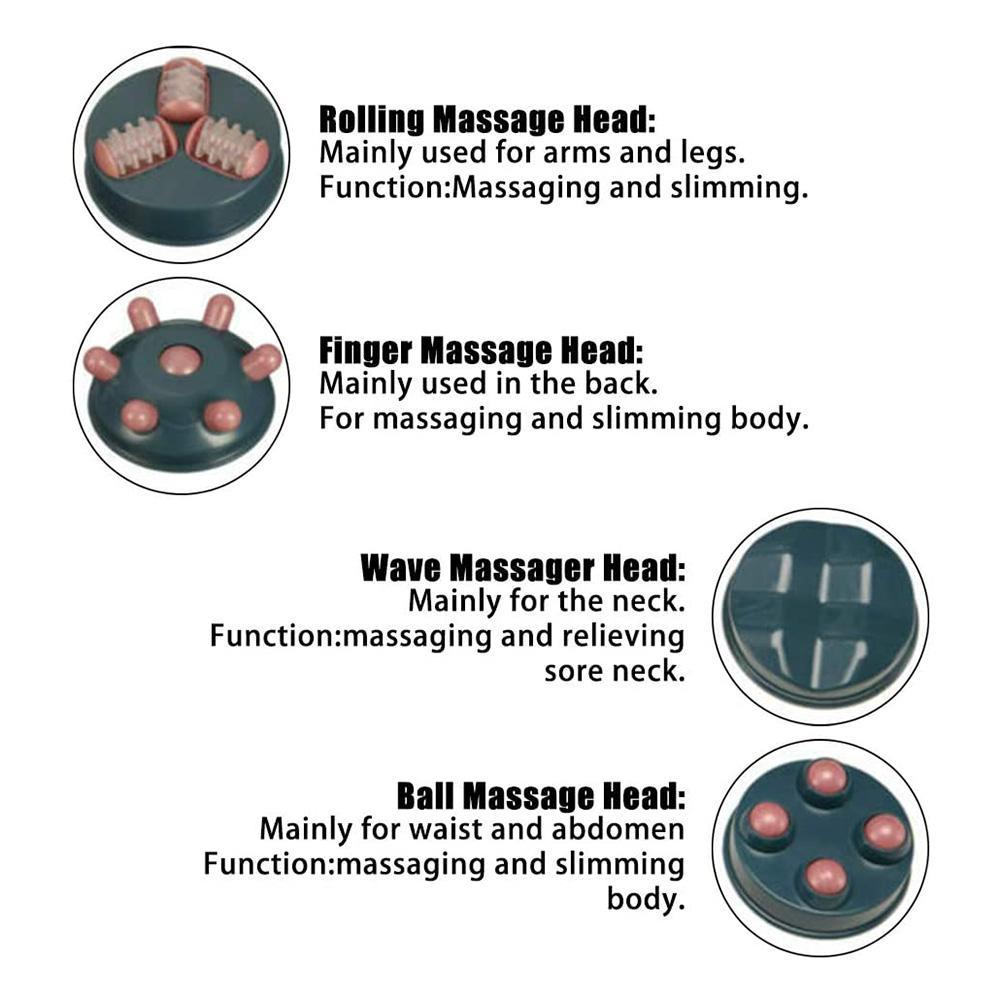Electric Cellulite Massager Weight Loss Massager with 4 Massage Heads for Firming And Shaping