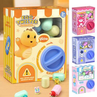 Toy Vending Machine,Egg Twisting Machine,Claw Machine Toy, Versatile Candy Dispenser Machine, Unique Vending Machine with 6 Gashapon for Kids