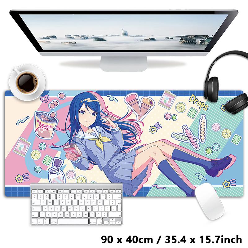 Leo need Ichika Saki Honami Shiho Mouse pad Table Mat Gaming XXL Anime Mousepad Keyboard Carpet Desktop Mat