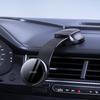 15W Magnetic Car Phone Holder & Wireless Charger with Suction Cup - QI Fast Charging & Navigation Support