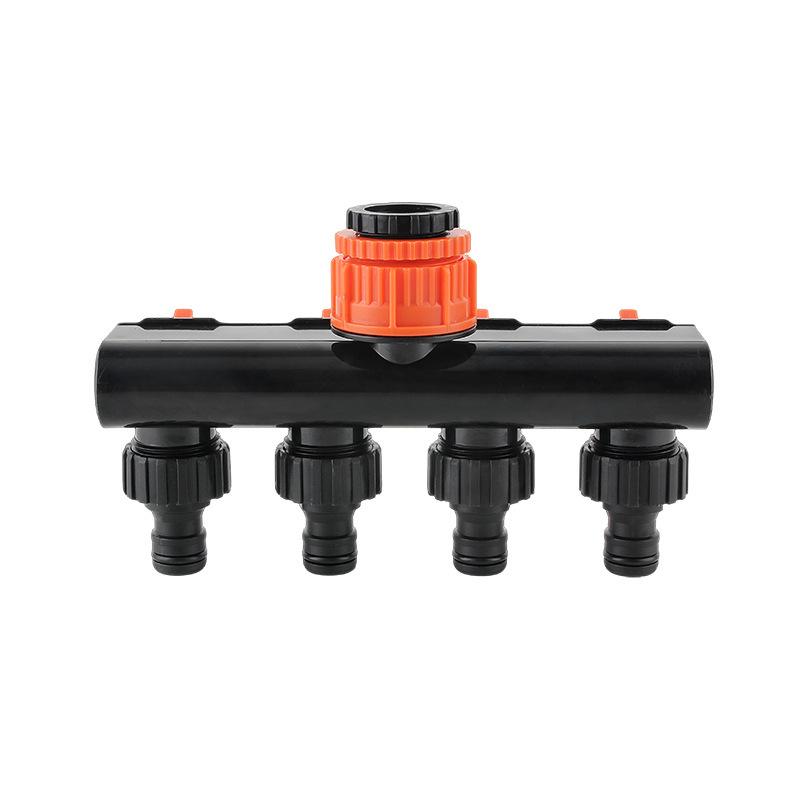 Four-Way Outdoor Garden Water Splitter Valve Connector