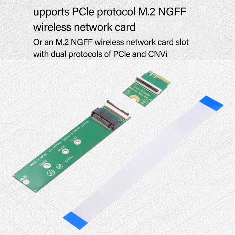 M.2 A+E Key to NVME M Key Converters for SSDs Port Extension for 2230 2240 2260 2280