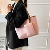 Oversized Fashion Bag With Polyester Lining And Double Shoulder Straps For Daily Wear
